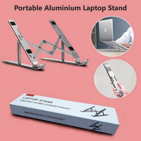 Aluminum Alloy Adjustable Portable Folding Laptop & Notebook Stand