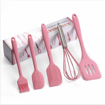 5-Piece Silicone Spatula Set is made with Food Grade Materials