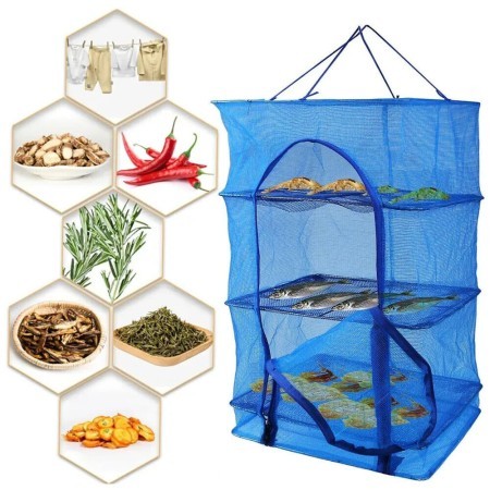 Foldable 4 layer Multifunctional Food Drying Case (Medium Size 16X16 inch's)