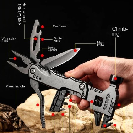 Camping Hammer with Multi Tool Pliers for Outdoor Survival Camping