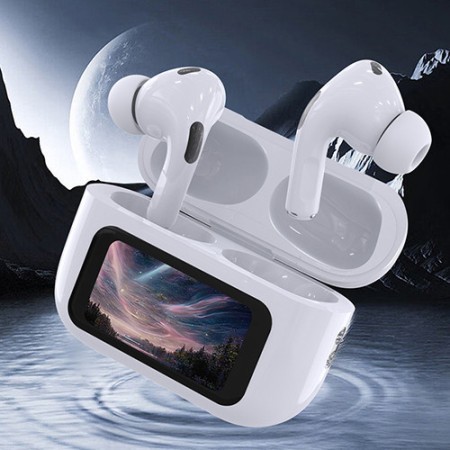 A9 Pro Wireless Bluetooth Headphones Original Earphone ANC Noise Reduction Headset LED Touch Screen Earbuds