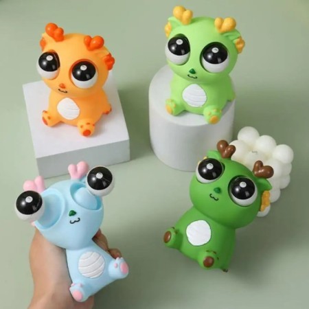 Squeeze Googly Eye Dragon Doll Vent Toy