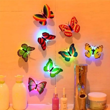 5Pcs Butterfly LED Adhesive Wall Decorative Light Beautiful Butterfly LED Light