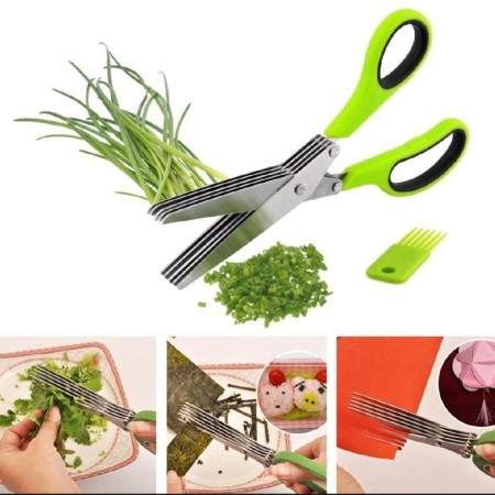 5 Layer Stainless Steel Vegetable Scissor/Cutter